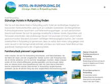 Tablet Screenshot of hotel-in-ruhpolding.de